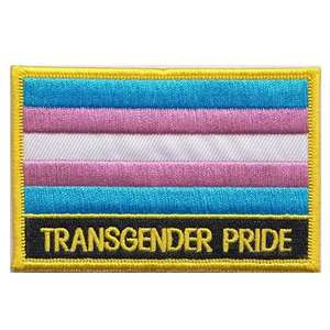 Tuỳ Chỉnh Chuyển Giới Pride Thêu Vá Với <span class=keywords><strong>Hook</strong></span> Và <span class=keywords><strong>Loop</strong></span> - Product Image 3