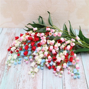S-1237 2019ร้อนขายปรับแต่งเจ้าสาวช่อดอกไม้ดอกไม้ประดิษฐ์ Lily Of The Valley สำหรับงานแต่งงาน - Product Image 3