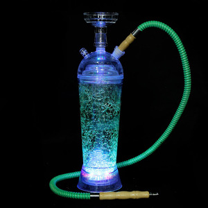 Nhà Máy Giá Rẻ Giá Bán Buôn Xách Tay Led Hookah Cốc Nhựa - Product Image 2