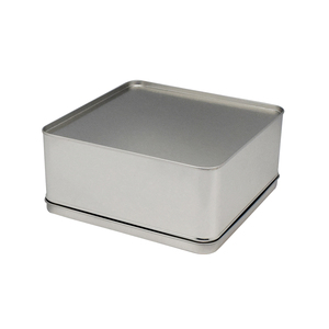 Nhà Máy Kim Loại Hộp Thiếc Vuông Sô Cô La Cookie Tin Container Cho Pho Mát Bánh Thiếc Có Thể - Product Image 2