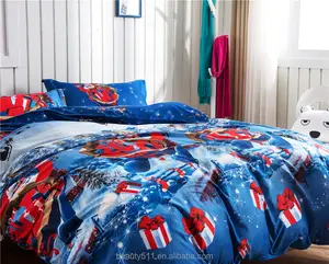 Biancheria da letto in cotone 100% <span class=keywords><strong>lenzuola</strong></span> natalizie stampate BS11901 - Product Image 1