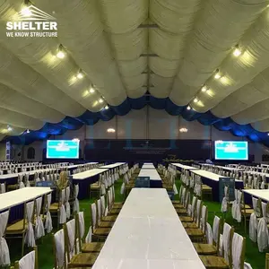 来自中国的 2500 人 40x80 装饰衬里户外最佳派对婚礼帐篷