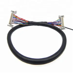 Custom 30 pin lvds cable for lcd panel df13-30ds-1.25c hirose