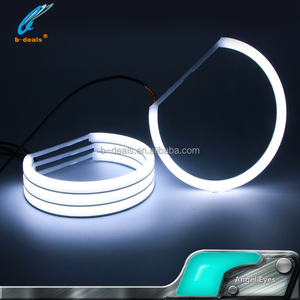 Feux de jour <span class=keywords><strong>Angel</strong></span> <span class=keywords><strong>Eyes</strong></span> à double couleur blanc et ambre en coton pour voitures BMW E36 E38 E39 <span class=keywords><strong>E46</strong></span> - Product Image 2