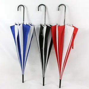 Màu Đen Và Trắng Chùa Umbrella Sun Mưa Parasol Dài Xử Lý Gothic Phụ Nữ Đám Cưới Gấp PU Xử Lý 190T Nylon Vải Cho Người Lớn