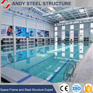 Prefabricados de estructura de acero galvanizado en caliente piscina cubierta del techo - Product Image 3