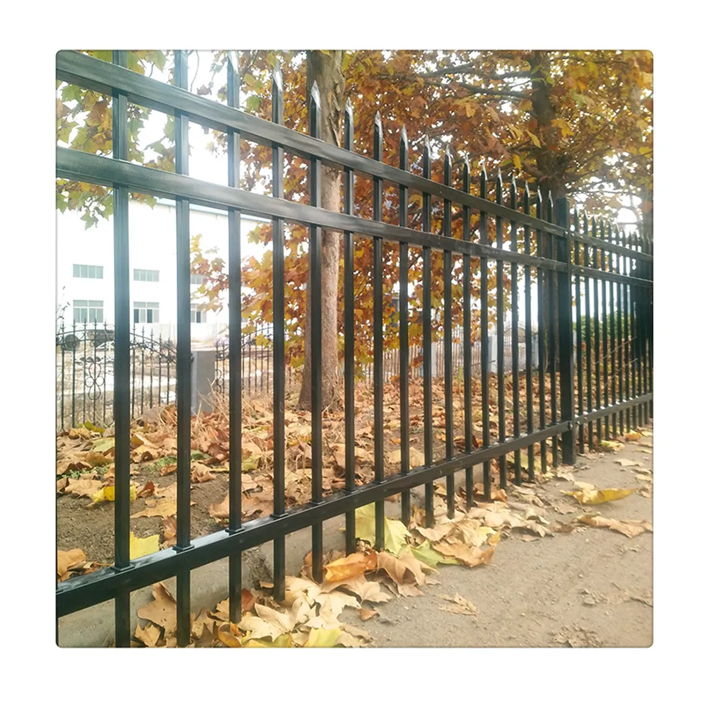 2019 neue Design Billig Schmiedeeisen Zaun Panel/Aluminium Metall Picket Fence Ornamental