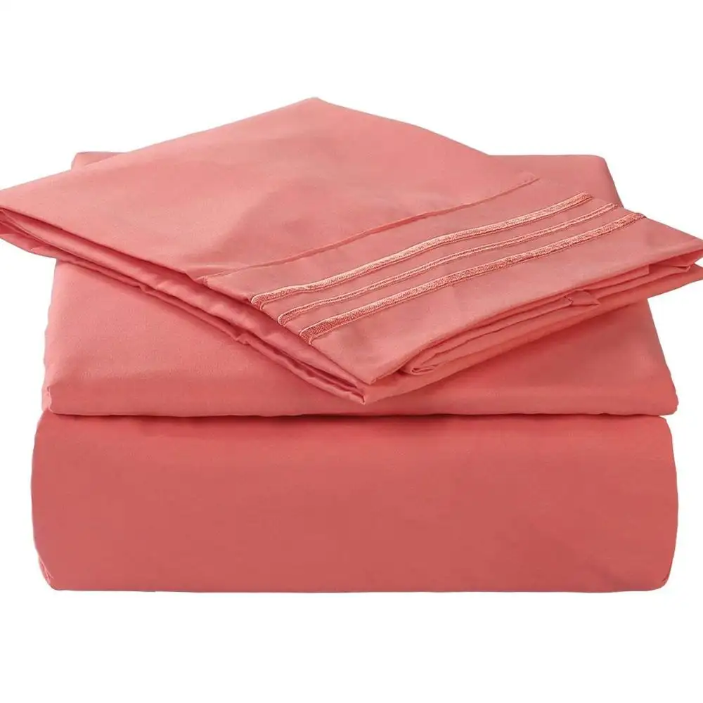 1800 Bedding 100% Microfiber Polyester Extra Deep Pocket 4 Piece Bed Sheet Set