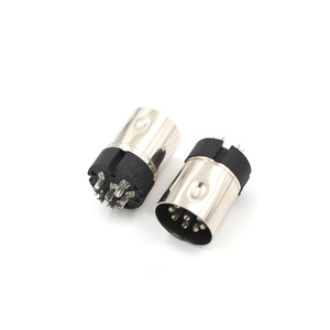Connecteurs d'alimentation électriques à souder de type câble, connecteurs mâles Mini Din et Big Din BD-6P-Y plaqués nickel, vente chaude - Product Image 5