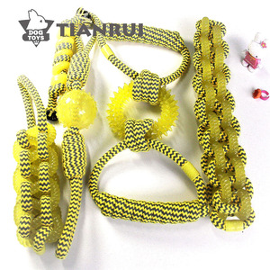 dog products 2019 new style cotton rope toy set