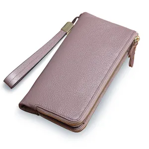 2024 New Soft Genuine Leather Wallet Big Capacity Clutch Bag For Women