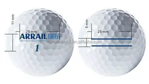 Комплект из 2 предметов, для игры в гольф для отработки ударов шарики Оптовая Пользовательские Пустой инвентарь для гольфа профессиональный гольф турнир печатный шар