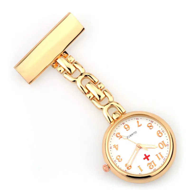 뜨거운 클립 간호사 의사 시계 펜던트 아랍 번호 Fob 매달려 의료 럭셔리 합금 패션 여성 남성 석영 포켓 시계