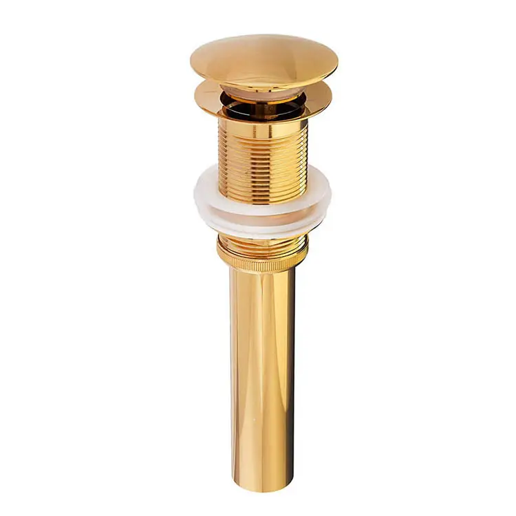 Basin Accessories Part Water Sink Drain Fittings Pop-up Drain Gold