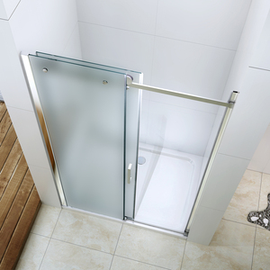 Acche de douche de luxe en acier inoxydable EX-904, 2 portes, cadre droit coulissant, <span class=keywords><strong>avec</strong></span> plateaux en ABS - Product Image 2