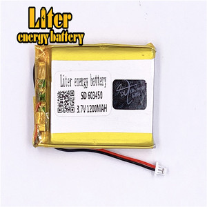 Plug 1.0-2 P 3.7 V 603450 mah 1200 lithium polymer lipo rechargeable battery li ion Solar lithium battery with PCM - Product Image 3