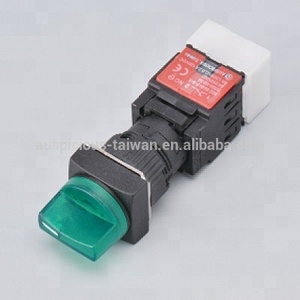 IP65กันน้ำ16มม. ส่องสว่าง2 3ตำแหน่ง (รักษา/สปริงคืน) สวิตช์เลือกแรงดันไฟฟ้าสูงสุด250V 1NO สวิตช์1NO1NC 2NO - Product Image 4
