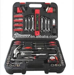 119 piezas fabricante suministro diferentes tipos de herramientas mecánicas nombres kit de herramientas de mano conjunto