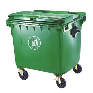 Contenedor de <span class=keywords><strong>Basura</strong></span> de 660 <span class=keywords><strong>Litros</strong></span>, Cumple con la Norma EN840, Fabricado en HDPE - Product Image 4