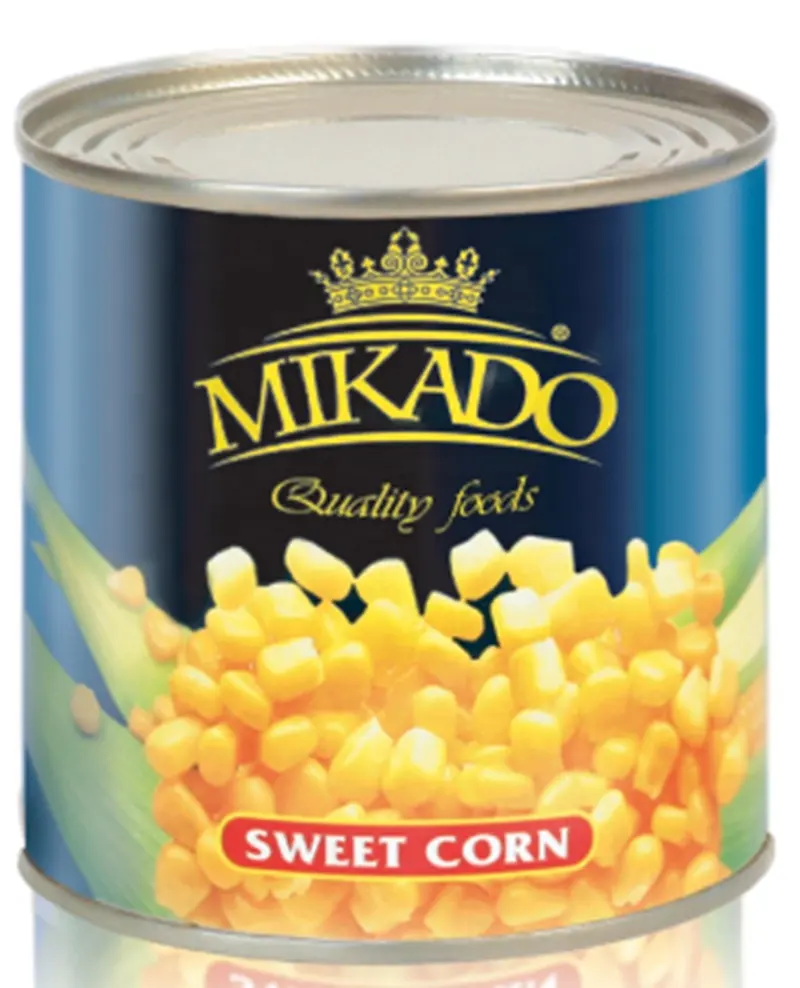 New crop Chinese canned sweet corn vacuum packed in tins sweet kernel corn in can 2650ml