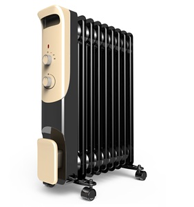 Aquecedor de óleo radiador enchido por óleo, aquecedor de óleo para banheiro, sala de estar, quarto, termostato ajustável, frete grátis - Product Image 1