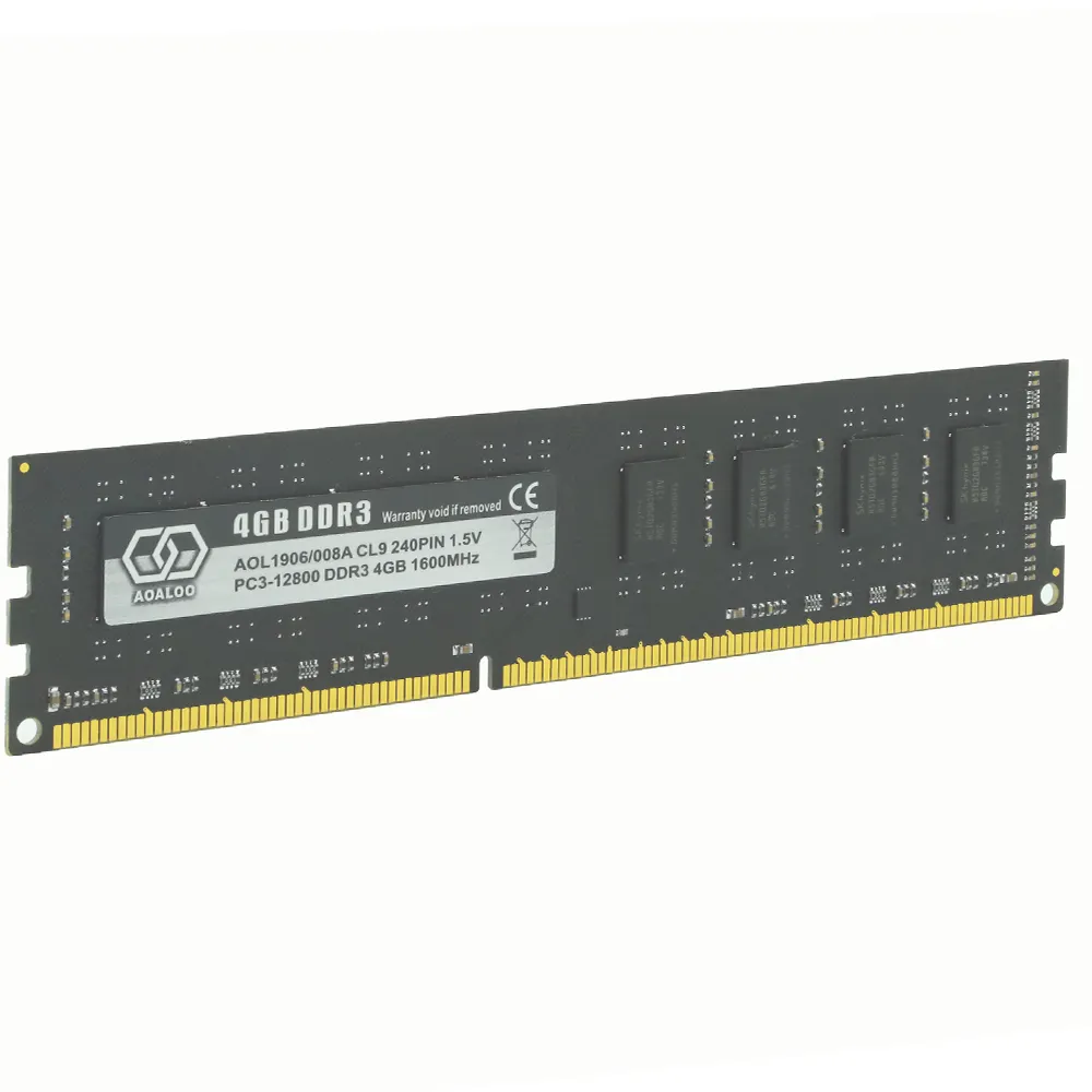 AOALOO RAM DIMM PC3-12800 DDR3 4GB 1600MHzデスクトップ用