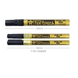 ปากกามาร์กเกอร์ซากุระสำหรับเขียนการ์ดสีดำ0.7/1.0/2.0มม. ปลายสีเงินสีทองสีขาว - Product Image 1