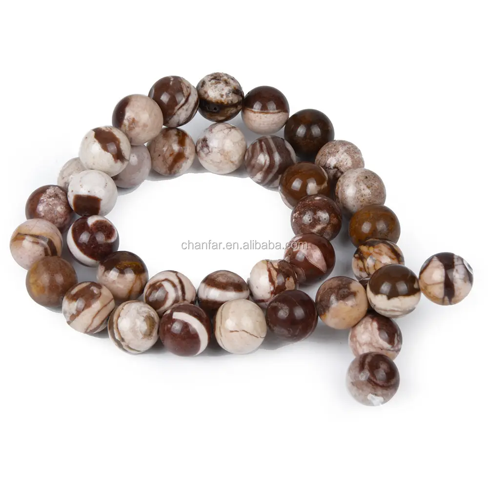 4mm 6mm 8mm 10mm 12mm Losse Natuurlijke Australië Zebra Stone Kralen