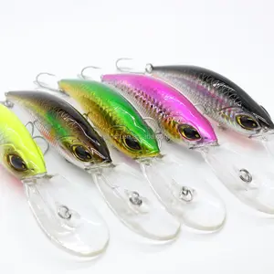 Wholesale Wobblers High Quality 5 Colors 14センチメートル20.6グラムHard Bait Shad Fishing Lures Bass Fresh Saltwater 4 # VMC Hooks