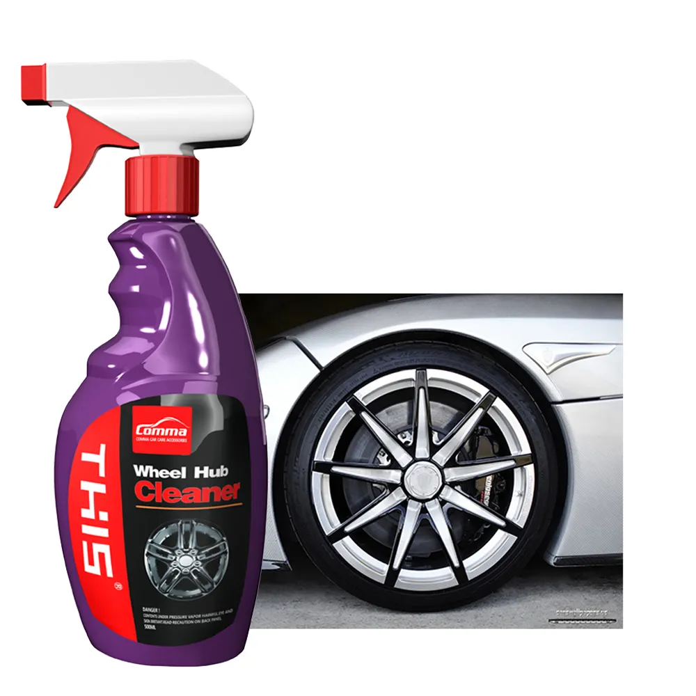 Wholesale car detailing products suppliers non acid alloy wheel rim aluminum cleaner