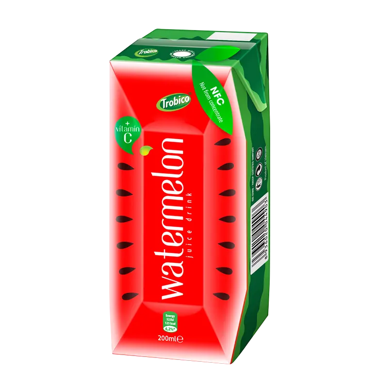 Частная этикетка 200 мл асептический напиток из сока арбуза Пак