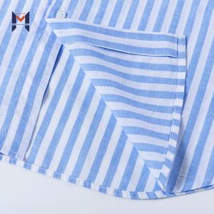 <span class=keywords><strong>Chemise</strong></span> Homme Rayée à <span class=keywords><strong>Col</strong></span> Mandarin Tendance 2024 – Tissu Mixte – Vente <span class=keywords><strong>en</strong></span> Gros Usine ODM/OEM - Product Image 6