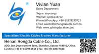 Cable Termoplástico de PVC 0.6/1kv GEMELO SPT 600V - 90C 2x10awg 2x12awg 2x14awg 2x16awg 2x18awg Cable Doble de Cobre Trenzado
