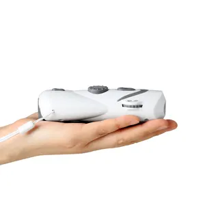 mini portable hand crank flashlight radio dynamo generator