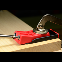 Kit de plantilla de acero Woodfox para agujeros ocultos en madera, con abrazadera de acero magnética superior y lateral tipo C, ajustable de 1/2 a 1-1/2 pulgadas, juego de herramientas manuales