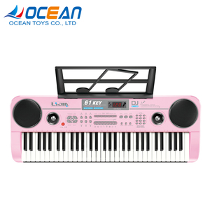 Clavier de piano électronique pour enfants, 61 touches, avec pupitre <span class=keywords><strong>et</strong></span> microphone - Product Image 1
