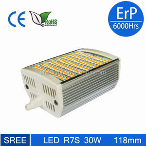 118 mm 30 w led R7S para fluter para sustitución de 300 w halógeno R7S - Product Image 1