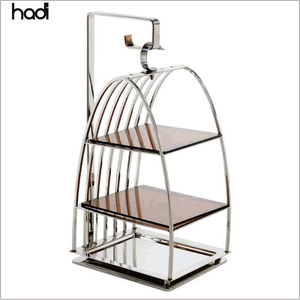 Antiche gabbie per uccelli dorate con supporto per ristoranti in acciaio inossidabile utensili da Buffet moda per matrimonio e pomeriggio torte da tè - Product Image 3