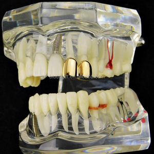 Rejilla Dental <span class=keywords><strong>de</strong></span> Dos <span class=keywords><strong>Dientes</strong></span> Chapada en <span class=keywords><strong>Oro</strong></span> <span class=keywords><strong>de</strong></span> 14K Estilo Hip Hop Blues RTS con Kit <span class=keywords><strong>de</strong></span> Molde <span class=keywords><strong>de</strong></span> Silicona TG153 - Product Image 6