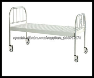 A 30 cama movible Flat hospital con cabeceros de acero inoxidable, cama médica plana - Product Image 1