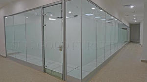 พาร์ติชั่นกระจกผนังกั้นในออฟฟิศพาร์ติชั่นสูงแก้ว<span class=keywords><strong>ใส</strong></span>พาร์ติชั่นสำหรับใช้ในสำนักงานโรงแรม - Product Image 5