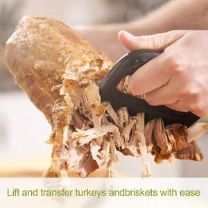 الفولاذ المقاوم للصدأ سحبت لحم الخنزير التدخين مخالب اللحوم الدجاج لحوم البقر تركيا التقطيع شواء الشوي تمزيق مخالب اللحوم الشوك الدب مخالب - Product Image 4