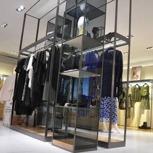 Metal Garment Clothes <strong>Rack</strong> <strong>Display</strong> Stand <strong>Retail</strong> <strong>Used</strong> <strong>Clothing</strong> <strong>Racks</strong> for Sale - Product Image 2