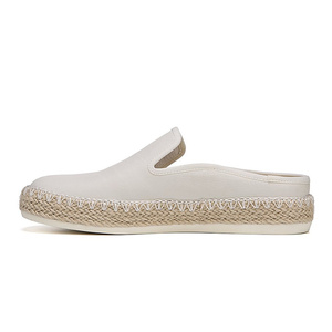 Chaussures de plein air Enfiler Espadrilles En Cuir Chaussures Décontractées Pour Femmes Mulet Talons Femmes - Product Image 5