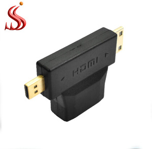 卸売<span class=keywords><strong>2</strong></span> in 1 HD MI女性からミニおよびマイクロHD-MIへの男性コンバータマイクロからミニHD-mi出力オーディオアダプタ - Product Image 3