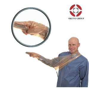 วัสดุพลาสติกสำหรับสัตวแพทย์ OEM ที่ใช้สำหรับการผสมเทียมโค ถุงมือสัตวแพทย์แบบใช้แล้วทิ้งทำจากวัสดุ EVA PE - Product Image 6