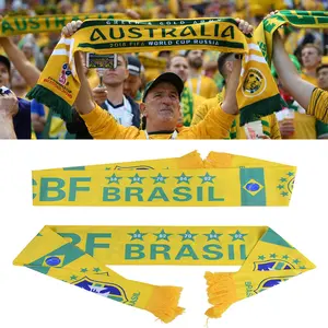 Banner tifo per gli appassionati di sciarpa sportiva da calcio con stampa personalizzata del paese