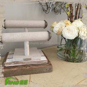 Pulsera personalizada de madera para tienda de boutique, soporte de madera para bar en t, venta directa - Product Image 6