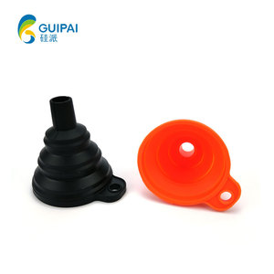 Funil de Óleo de Silicone Colapsável, Funil Dobrável, Funis Portáteis para Dispensa de Líquidos Domésticos, Ferramentas de Cozinha - Product Image 3
