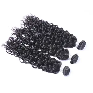 Wholesale Factory Price Water Wave Top Grade 100% Brazilian Virgin Human Hair Weft Bundles